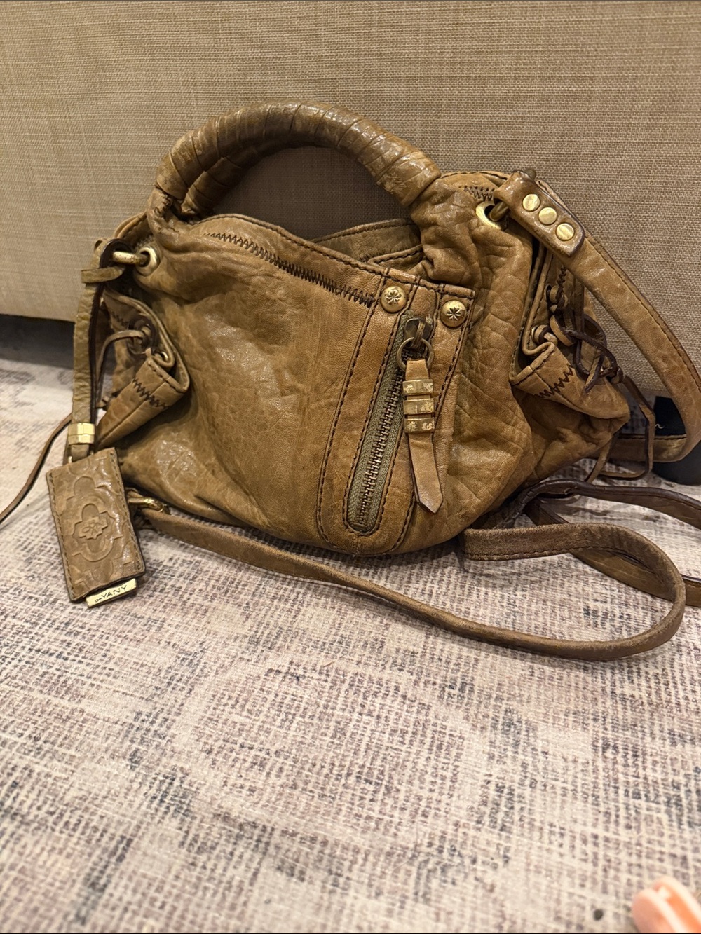 orYANY Leather Hobo Crossbody bohemian leather brown - Picture 5 of 11